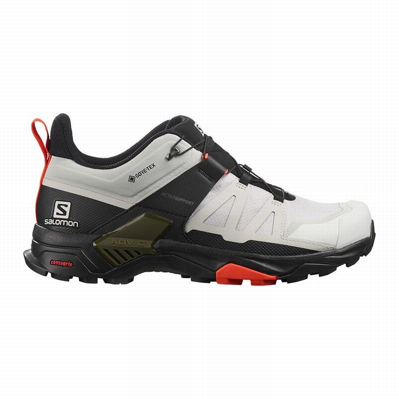 SALOMON X ULTRA 4 GORE-TEX Philippines - Men's Hiking Shoes - Grey/Black | 981057-FZV